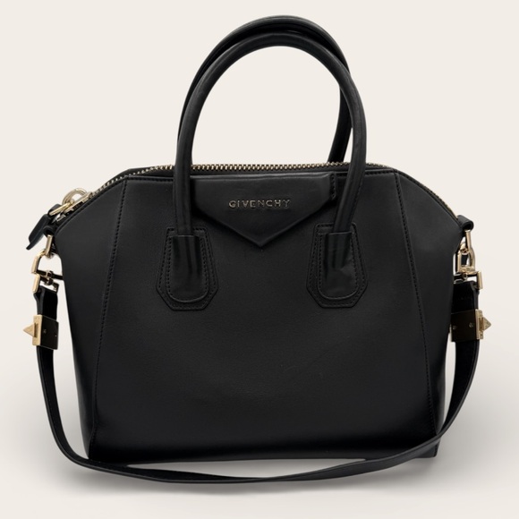 Givenchy Handbags - Givenchy Antigona Small Black Leather Satchel Top Handle Crossbody Bag